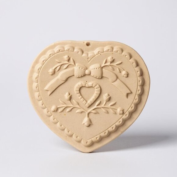 Vintage The Pampered Chef Cookie Mold 1992 SWEET-HEART Christmas Holiday Love - Picture 2 of 6